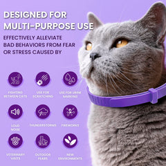 TriOak calming collars sealed four-pack signals long-lasting, ready-to-use calming support for multiple cats.