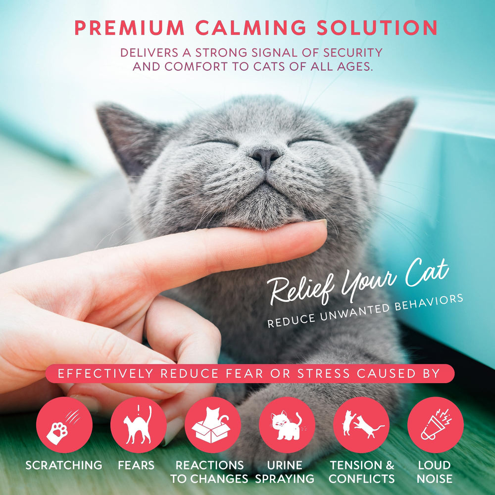 TriOak cat pheromones diffuser 2-pack mint box demonstrates value and simple setup for calmer homes