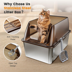Tripamin anti-tracking pedal reduces litter tracking on floors