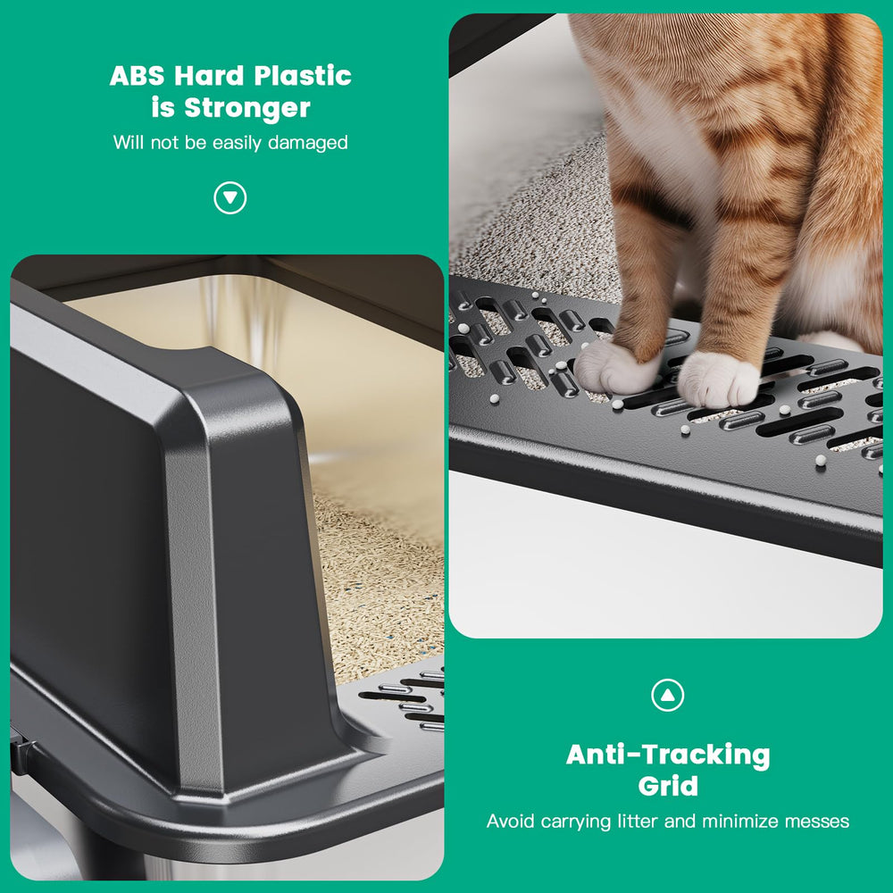 Tripamin XXL steel litter box resists odors during long use