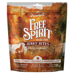 Triumph turkey berry jerky close-up highlights chewy texture and real-turkey flavor.