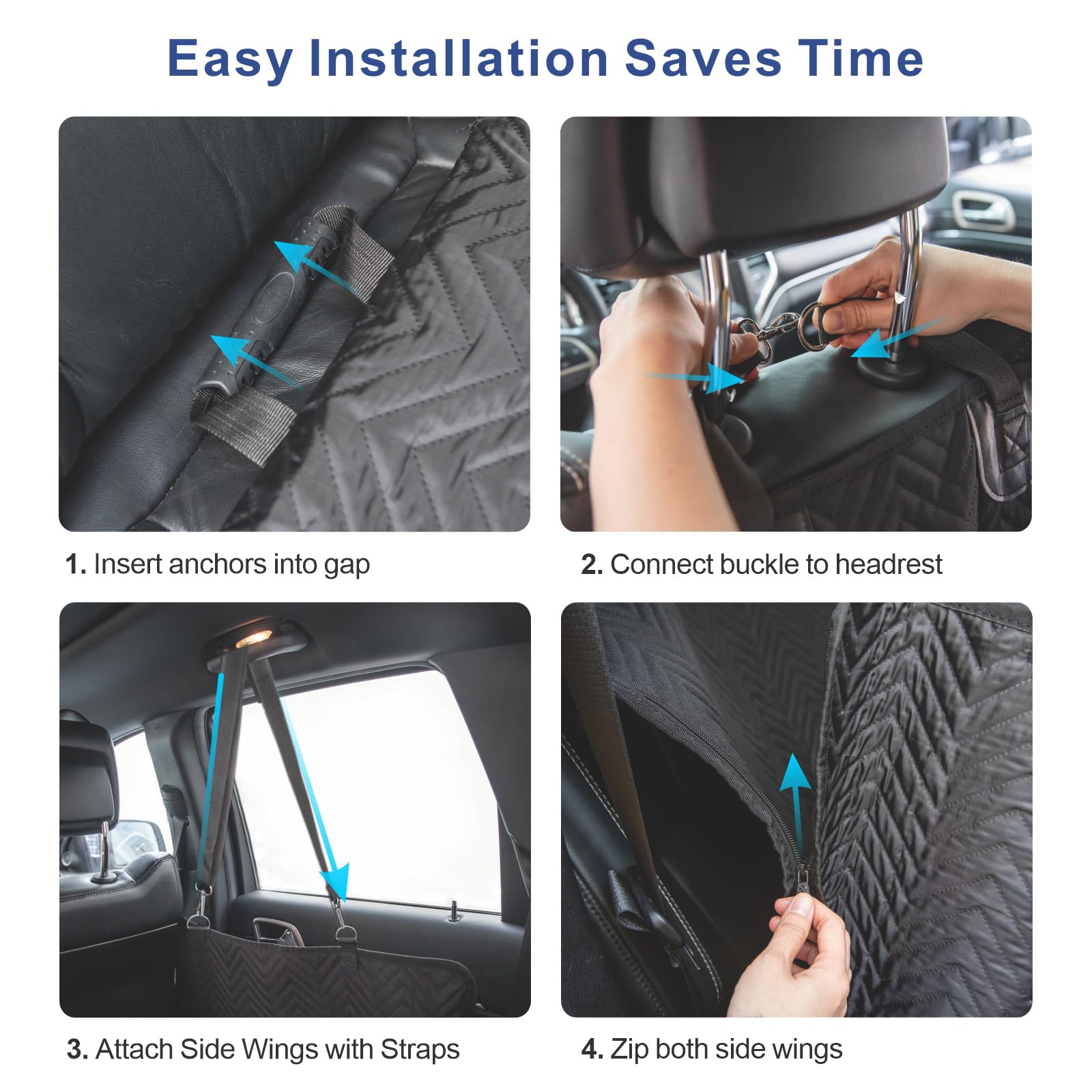 Trivlpet seat cover easy-clean-fabric wipes clean in seconds.