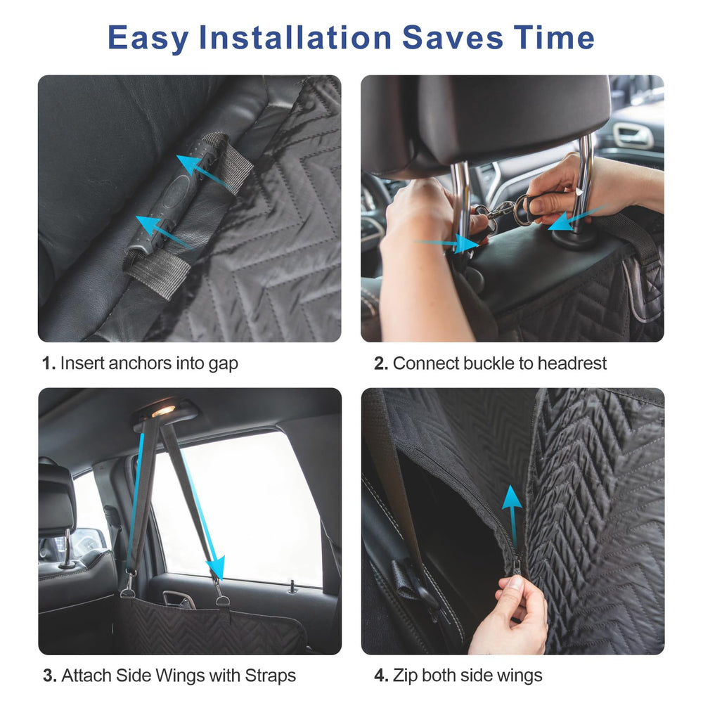 Trivlpet seat cover easy-clean-fabric wipes clean in seconds.