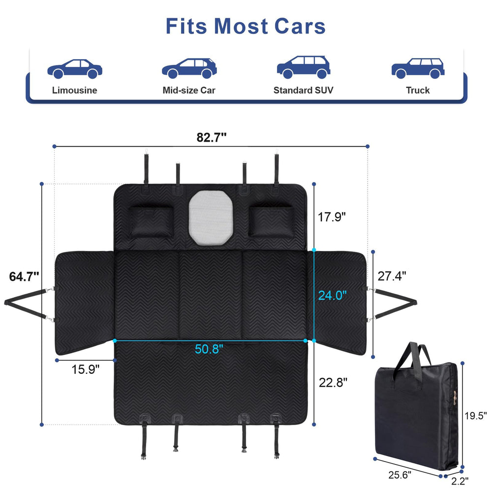 Trivlpet dog car seat cover quick-clip installation saves time.