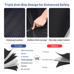 Trivlpet dog seat cover waterproof-oxford highlights easy clean, weatherproof protection.