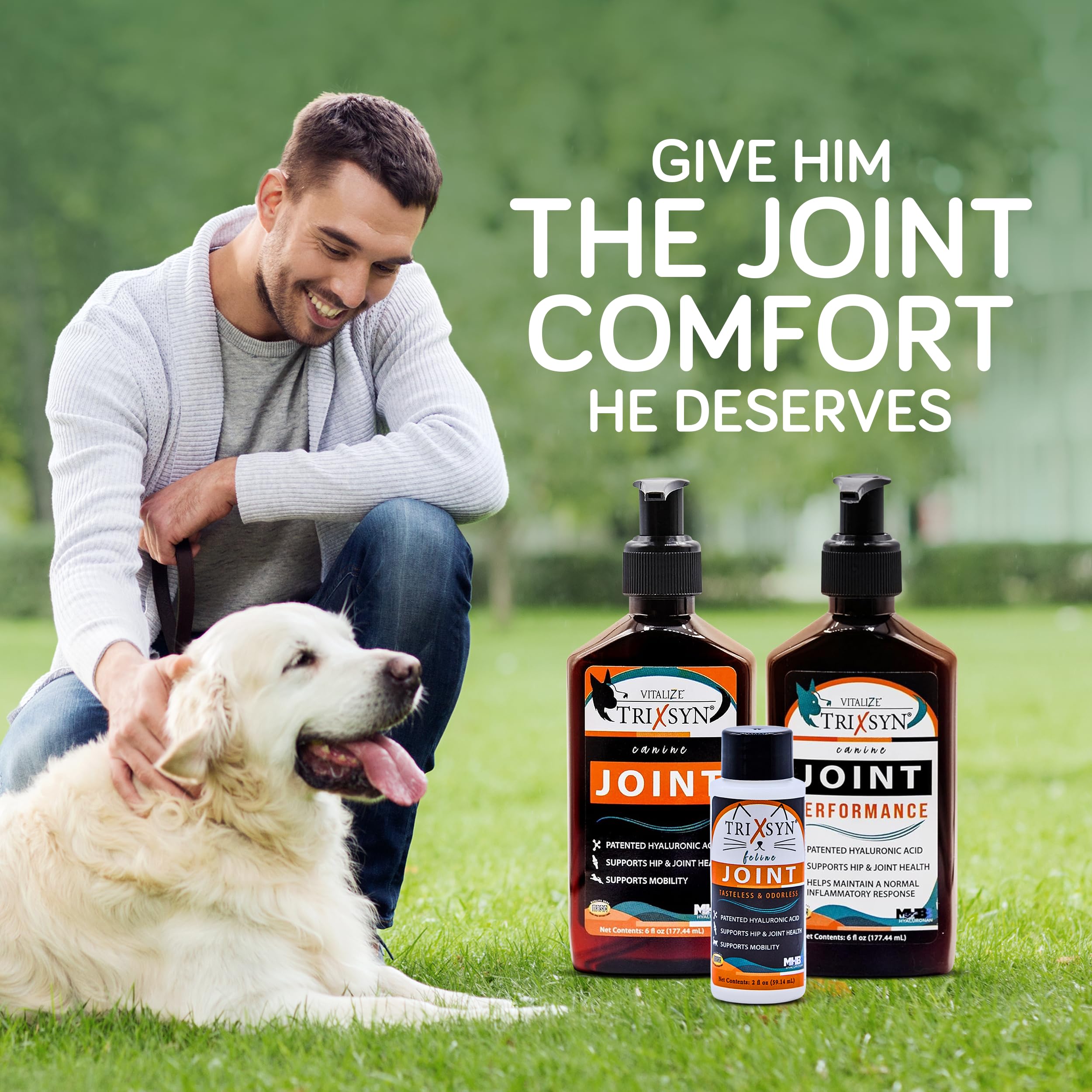 TRIXSYN Canine dosing-tips close-up for consistent daily administration.