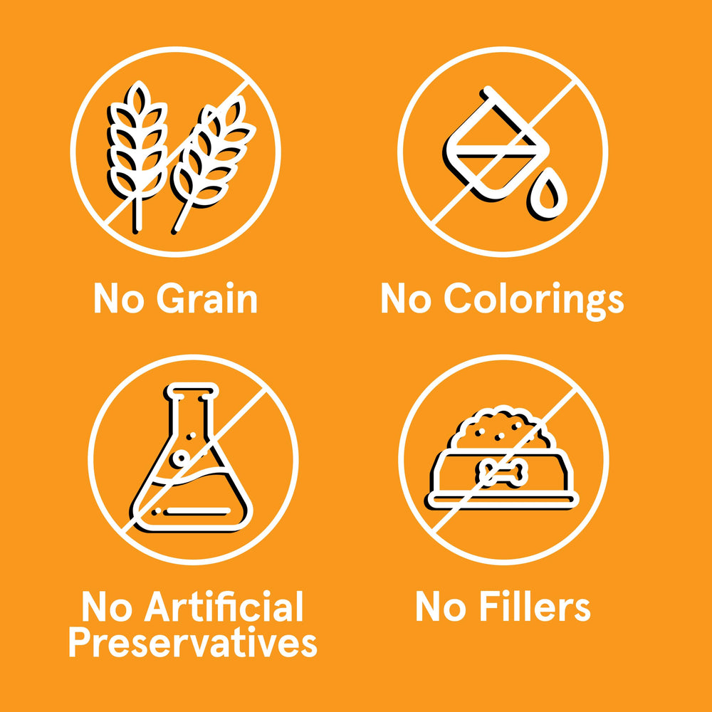 TRMC grain-free dog food close-up emphasizing digestibility and allergy-friendly meals.