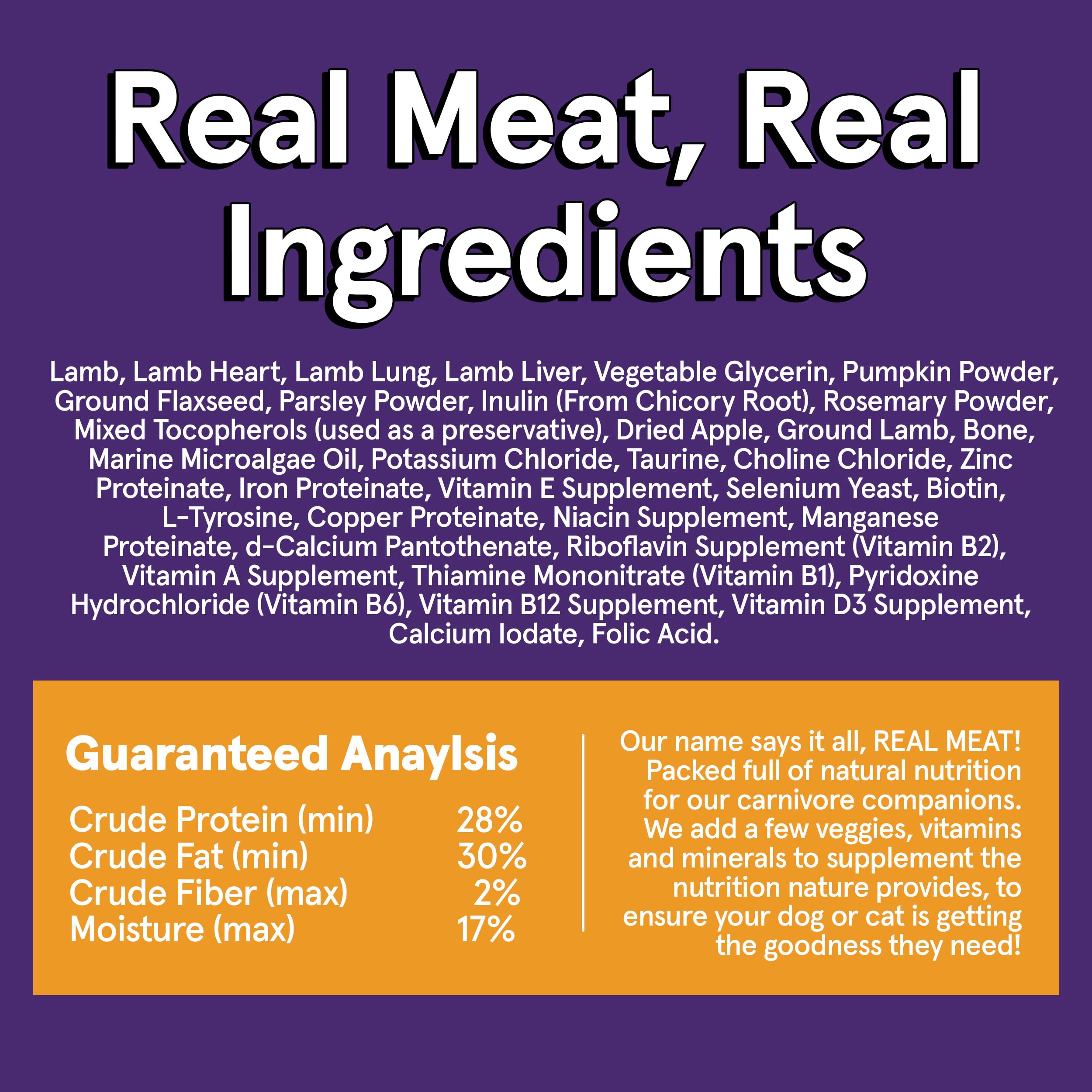 TRMC Premium Holistic Lamb Dog Food illustrating balanced nutrition across life stages