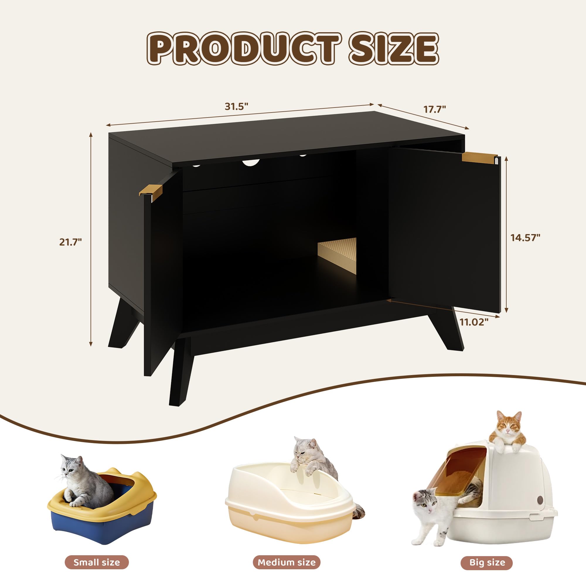 TROJM enclosure side profile demonstrates space-saving cabinet with dual purpose use.