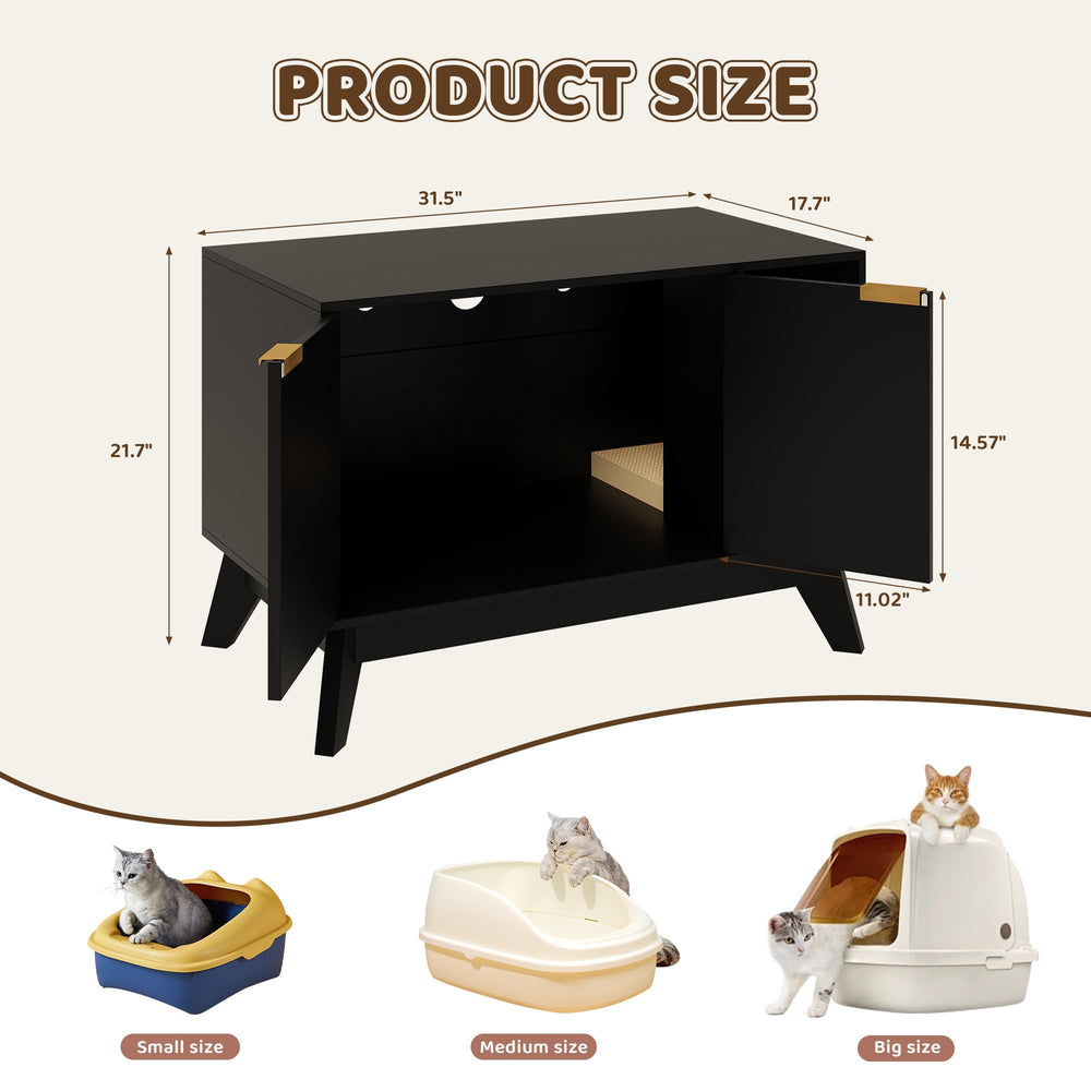 TROJM enclosure side profile demonstrates space-saving cabinet with dual purpose use.