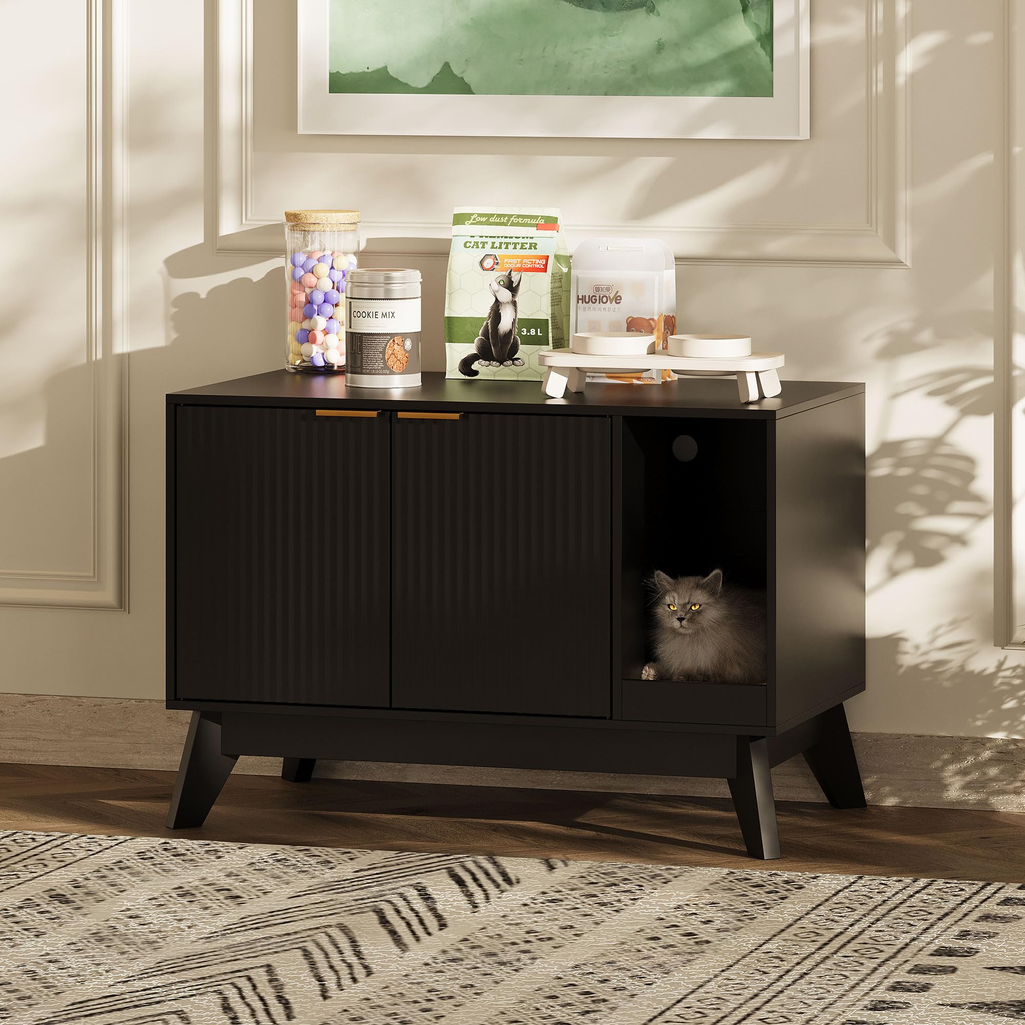 TROJM product used as side table demonstrates versatile living room furniture.