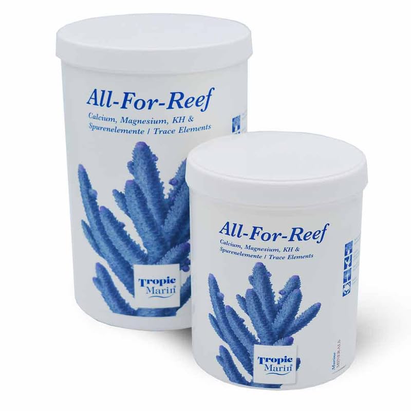 Tropic Marin All-For-Reef Powder bottle with scoop for easy dosing and consistent trace element balance