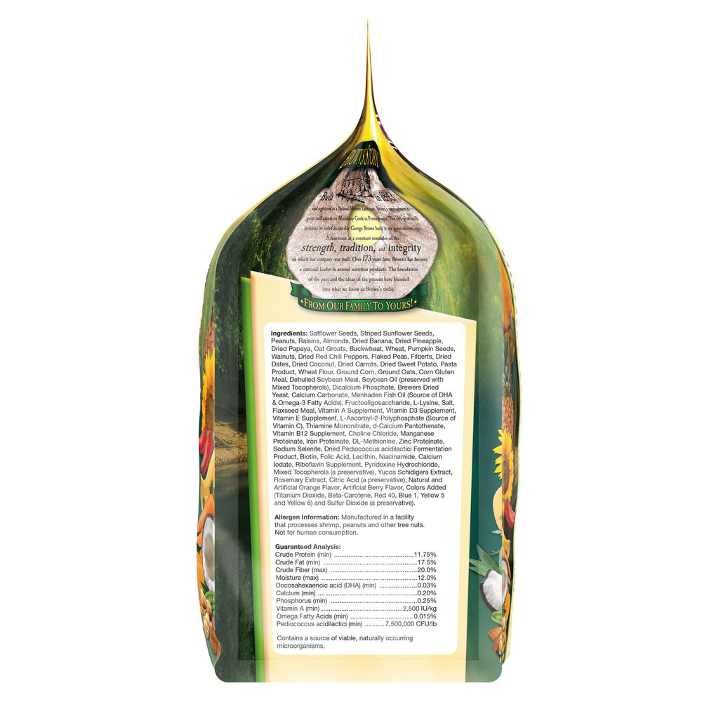 Tropical Carnival Antioxidant vegetables indicate immune-supporting ingredients.