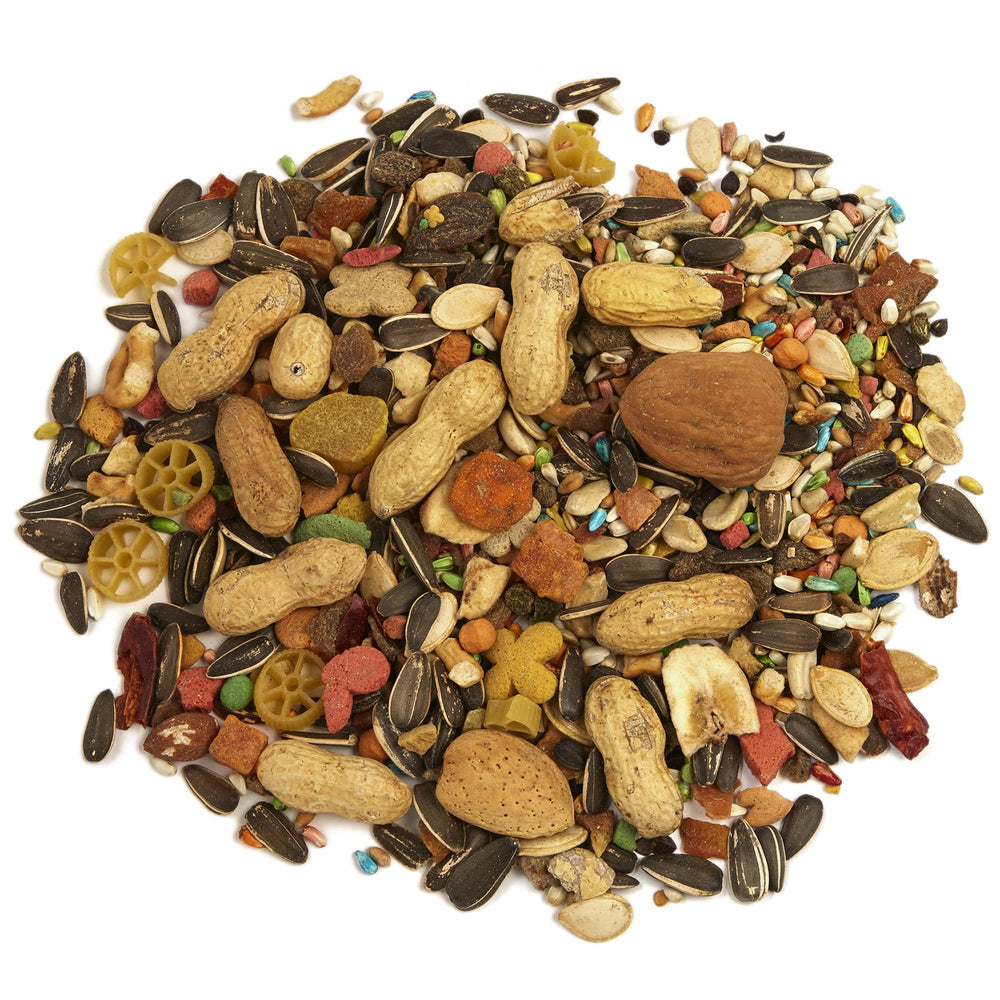 Tropical Carnival Vitamin-Nutrient Fortified Diet packaging emphasizes freshness and daily support.