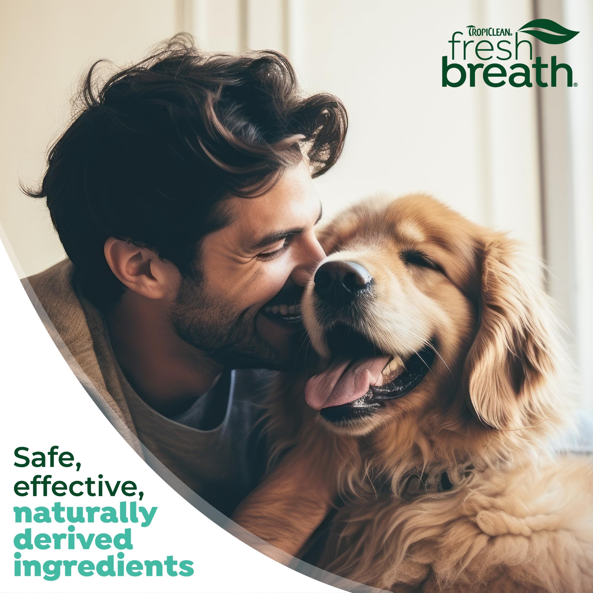 TropiClean: aliento fresco instantáneo en perros y gatos.