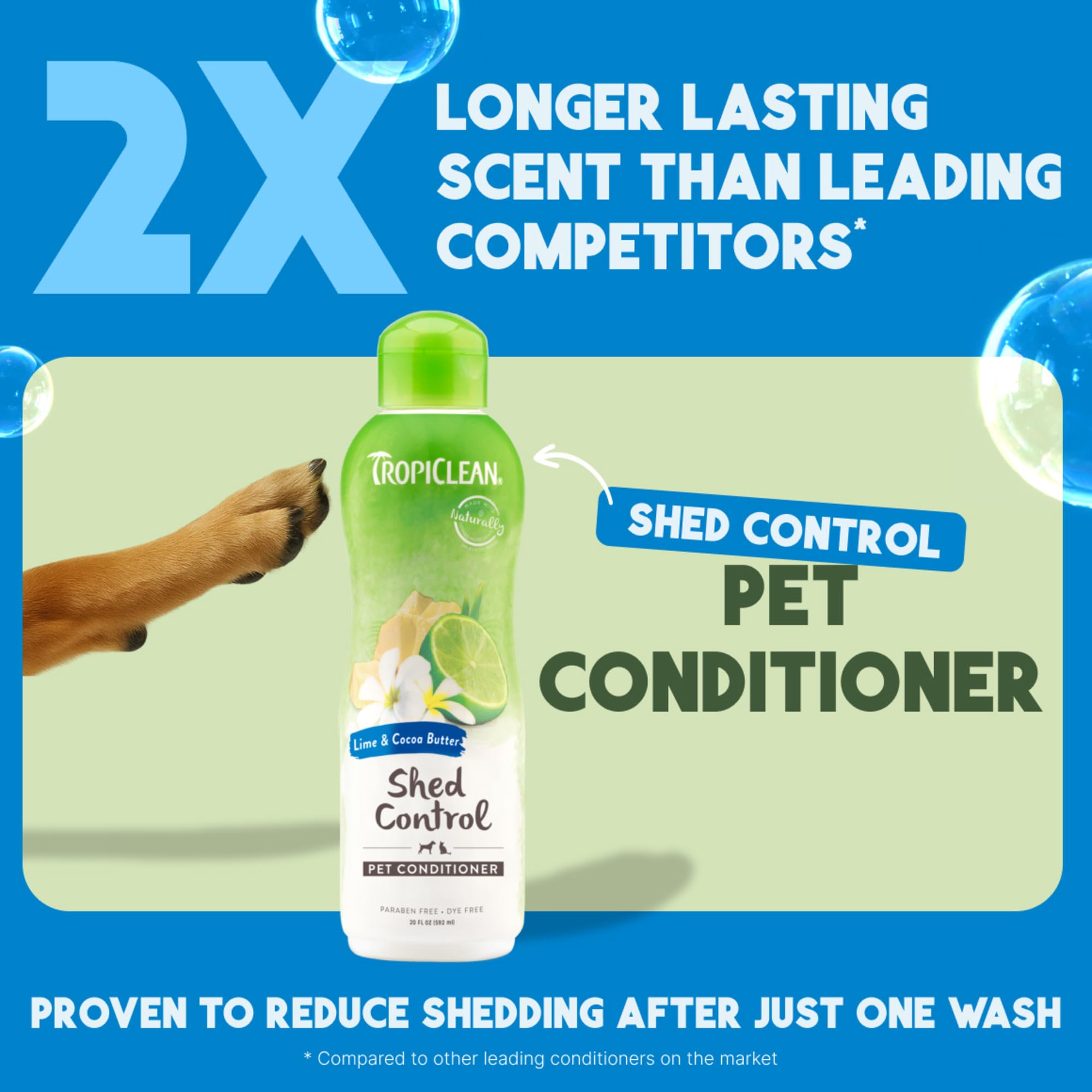 TropiClean brushing session with conditioner helps coat feel silky.