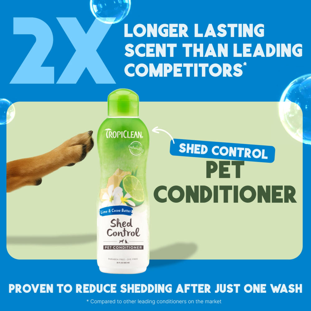 TropiClean brushing session with conditioner helps coat feel silky.