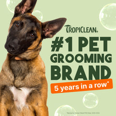 TropiClean champú cítrico para perro, aroma fresco y duradero.