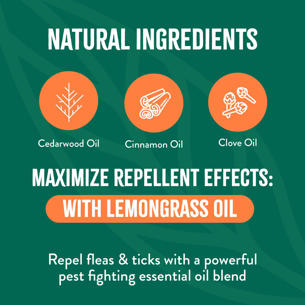 TropiClean citrus-scent spray leaves a fresh aroma after application.