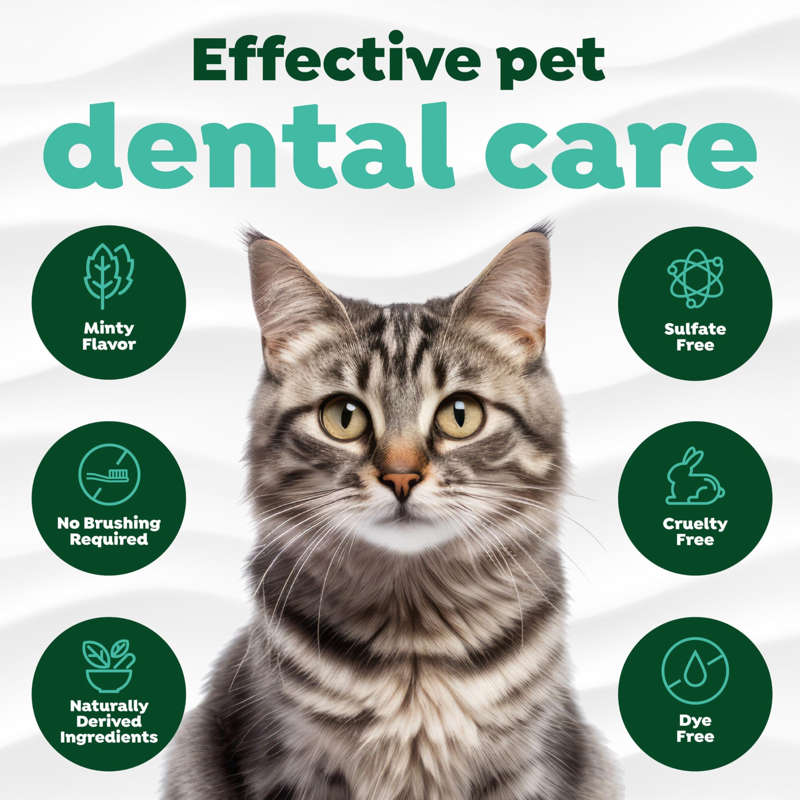 TropiClean cuidado oral para gatos, reduce placa y sarro.
