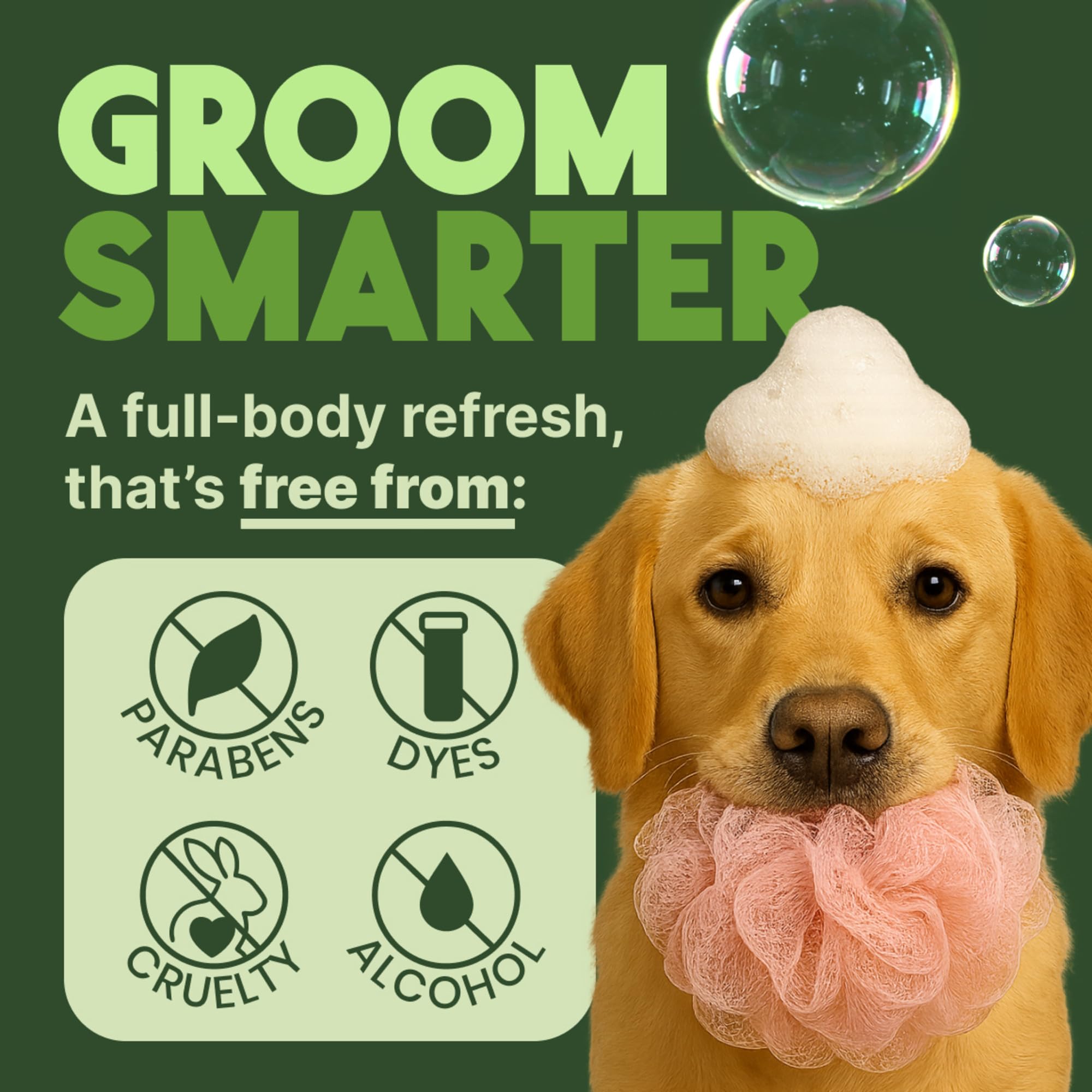 TropiClean deodorizing dog shampoo label close-up featuring Aloe and Coconut scent