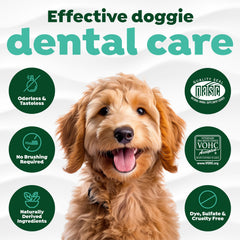 TropiClean dog-breath-freshener image shows improved breath in daily water.