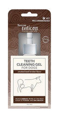 TropiClean Enticers Kong dental ball shows a textured surface for chewing and cleaning.