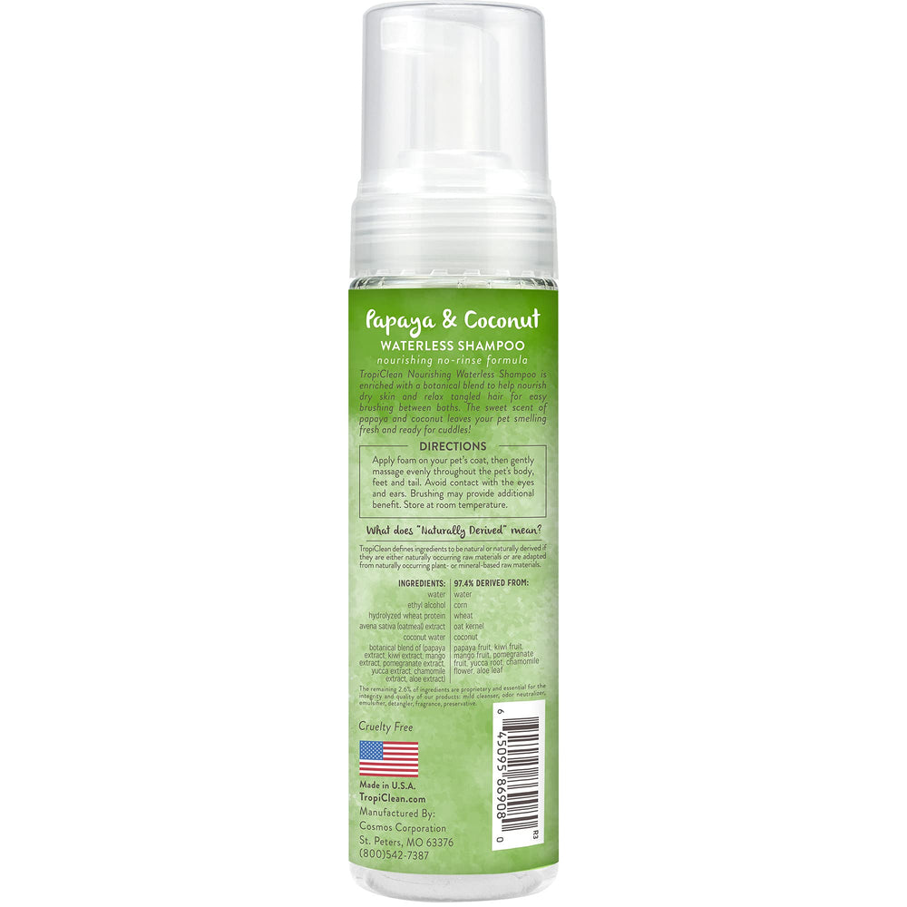 TropiClean envase de 7.4 oz, práctica para casa y viaje.