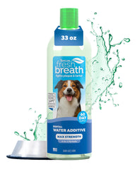 TropiClean Fresh Breath Advanced Whitening bottle supports daily dental care and breath freshness