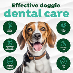 TropiClean silicone finger brush for easy, comfortable brushing on small to medium dogs.