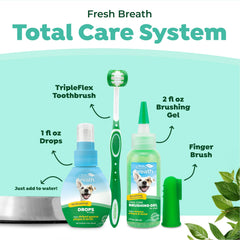 TropiClean toothpaste tube, sorbitol-free, designed for gentle cleaning.