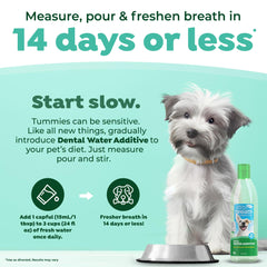 TropiClean Fresh Breath Water Additive duración de aliento de hasta 12 horas