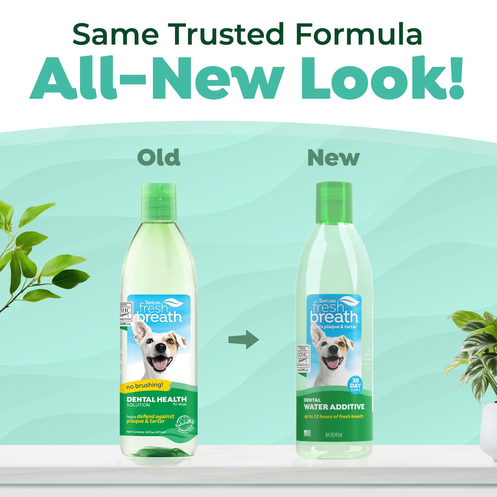 TropiClean Fresh Breath Water Additive limpieza bucal sin cepillo