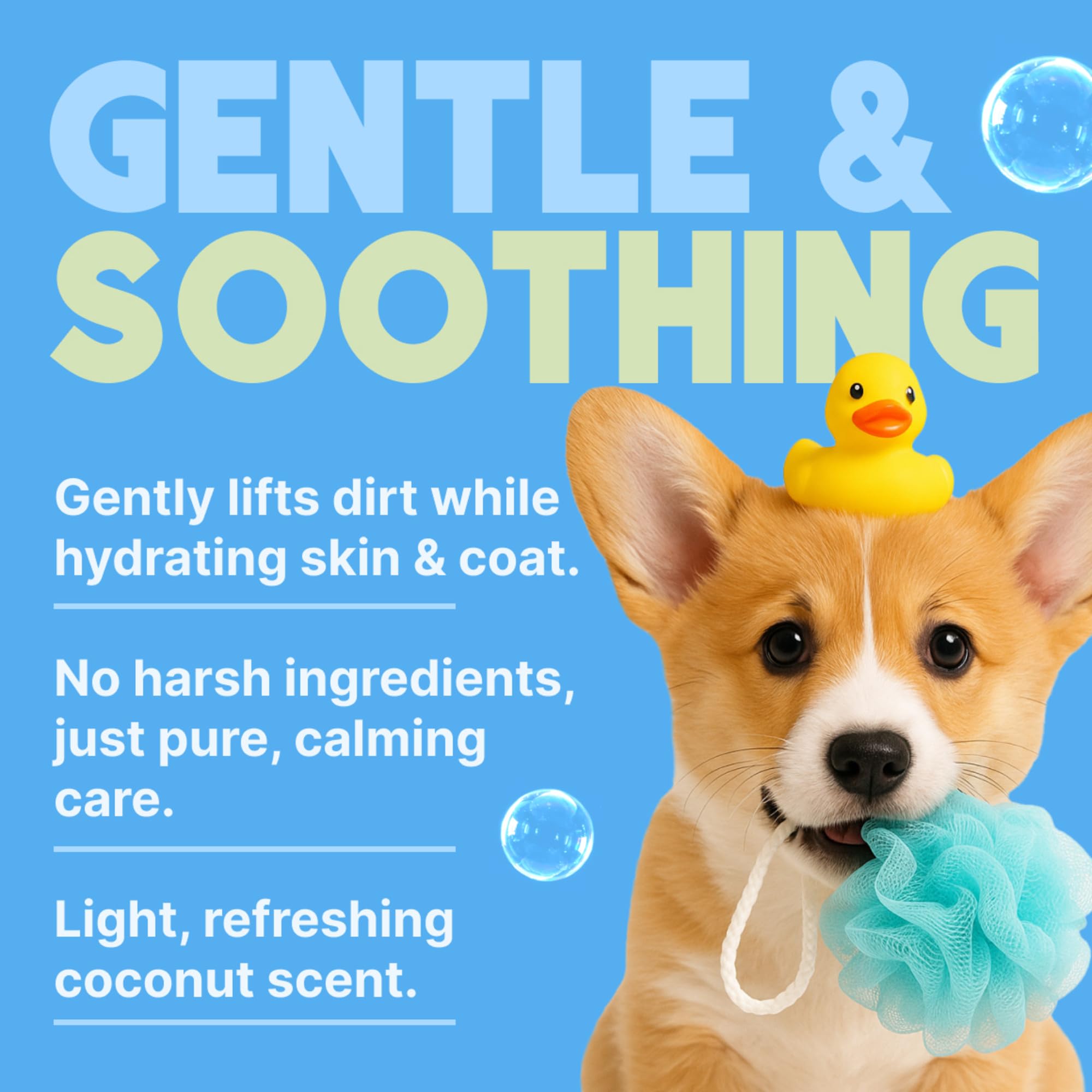 TropiClean Gentle Puppy Shampoo foam pour emphasizes economical use and ease