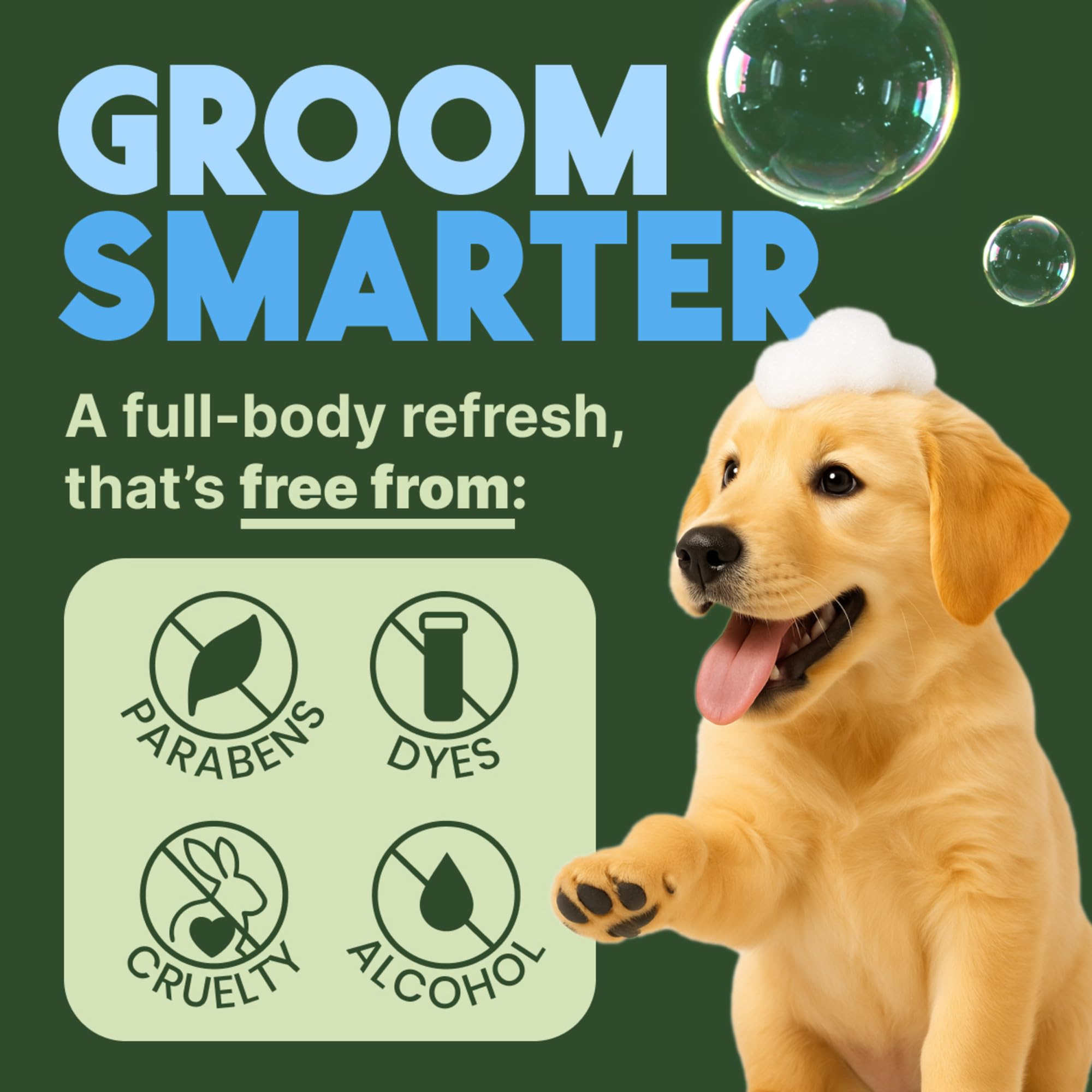 TropiClean Gentle Puppy Shampoo USA label underscores Made in USA quality