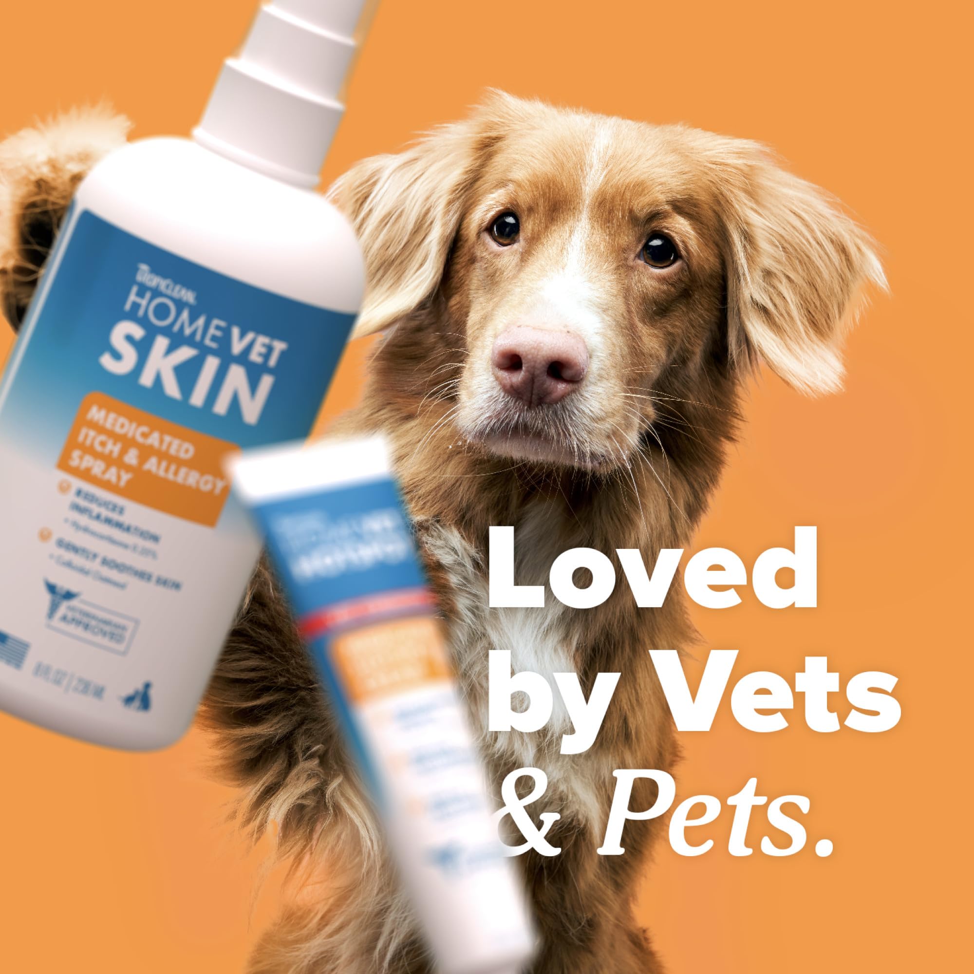 TropiClean HomeVet creamy texture for gentle skin care.