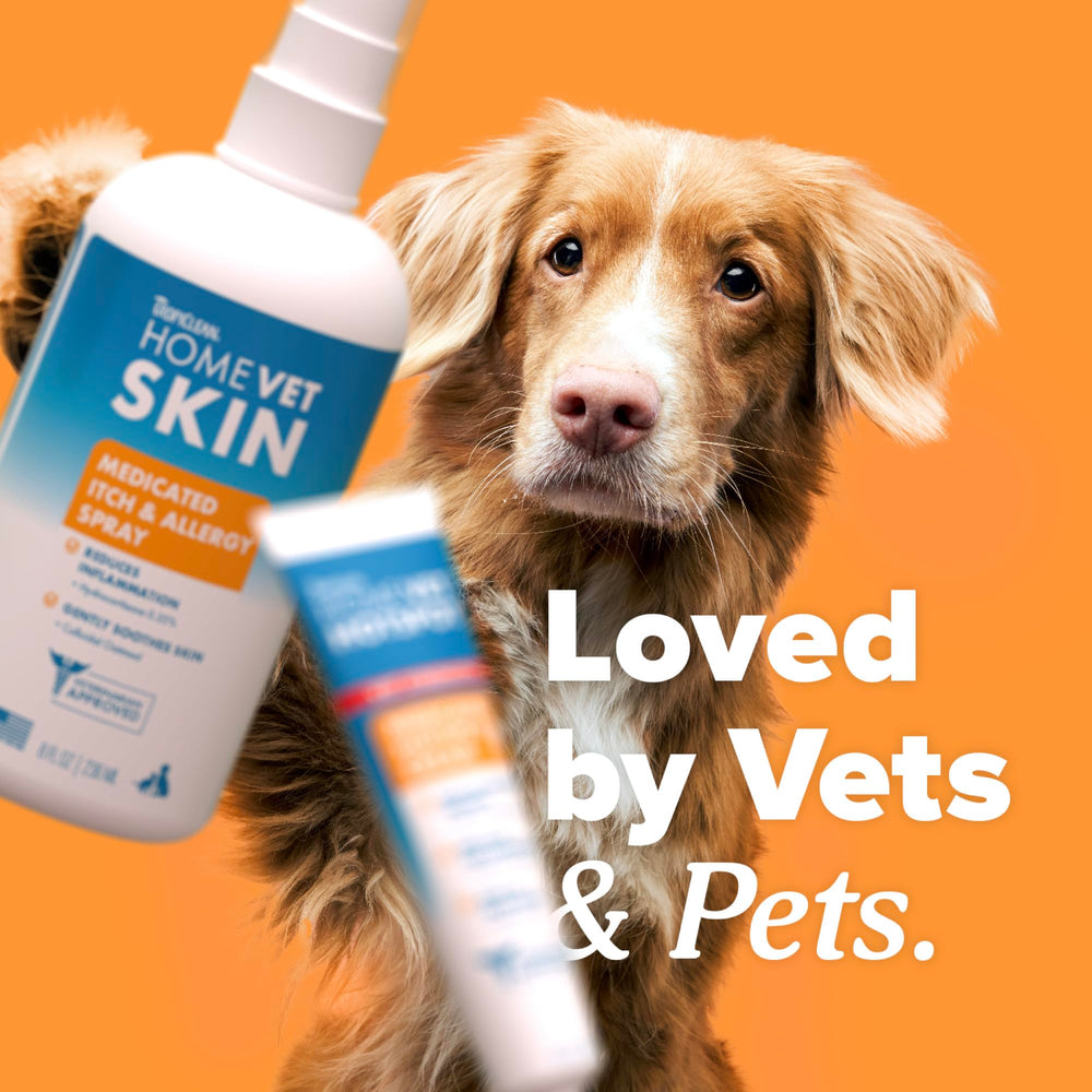 TropiClean HomeVet creamy texture for gentle skin care.