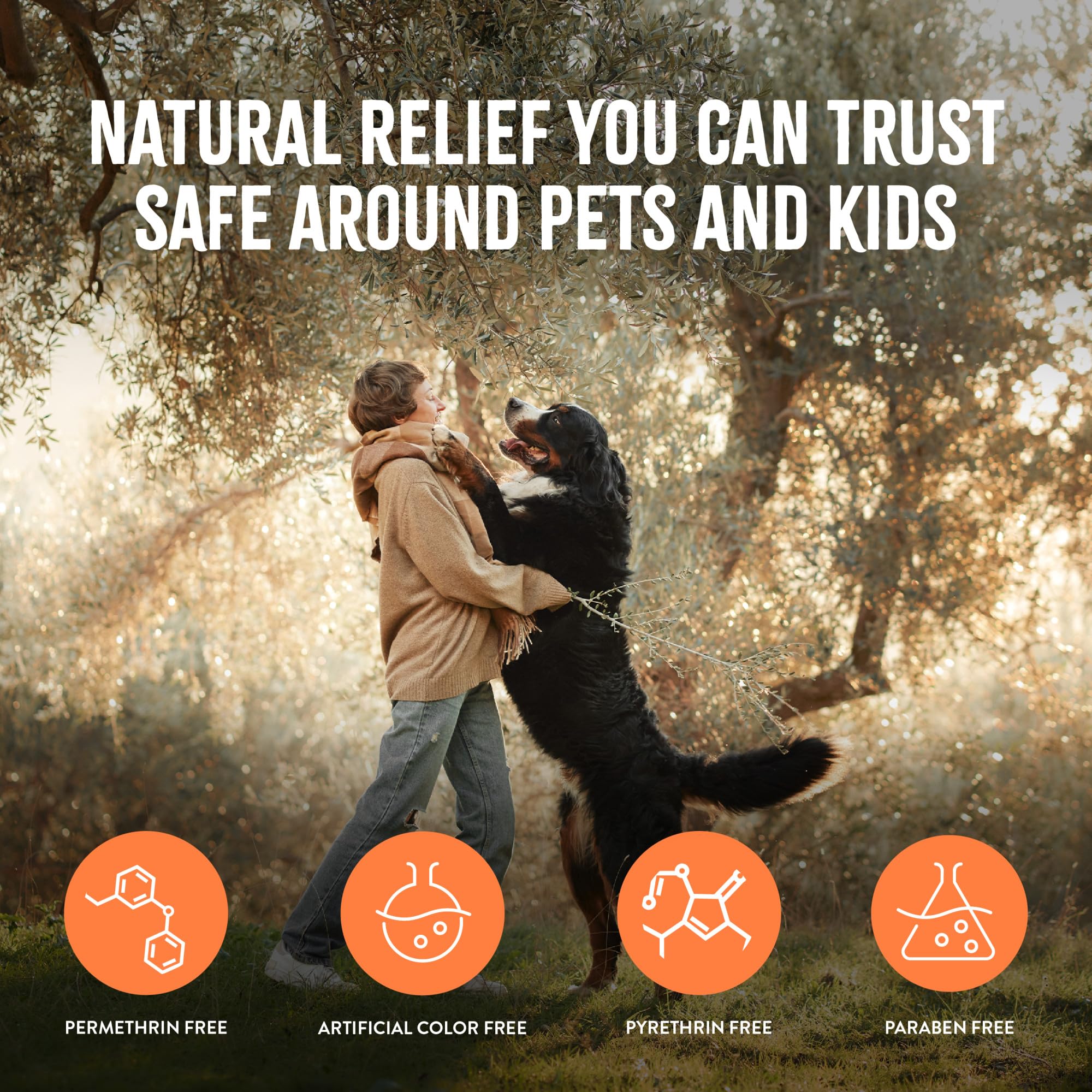 TropiClean made-in-usa label shows trusted manufacturing origin.