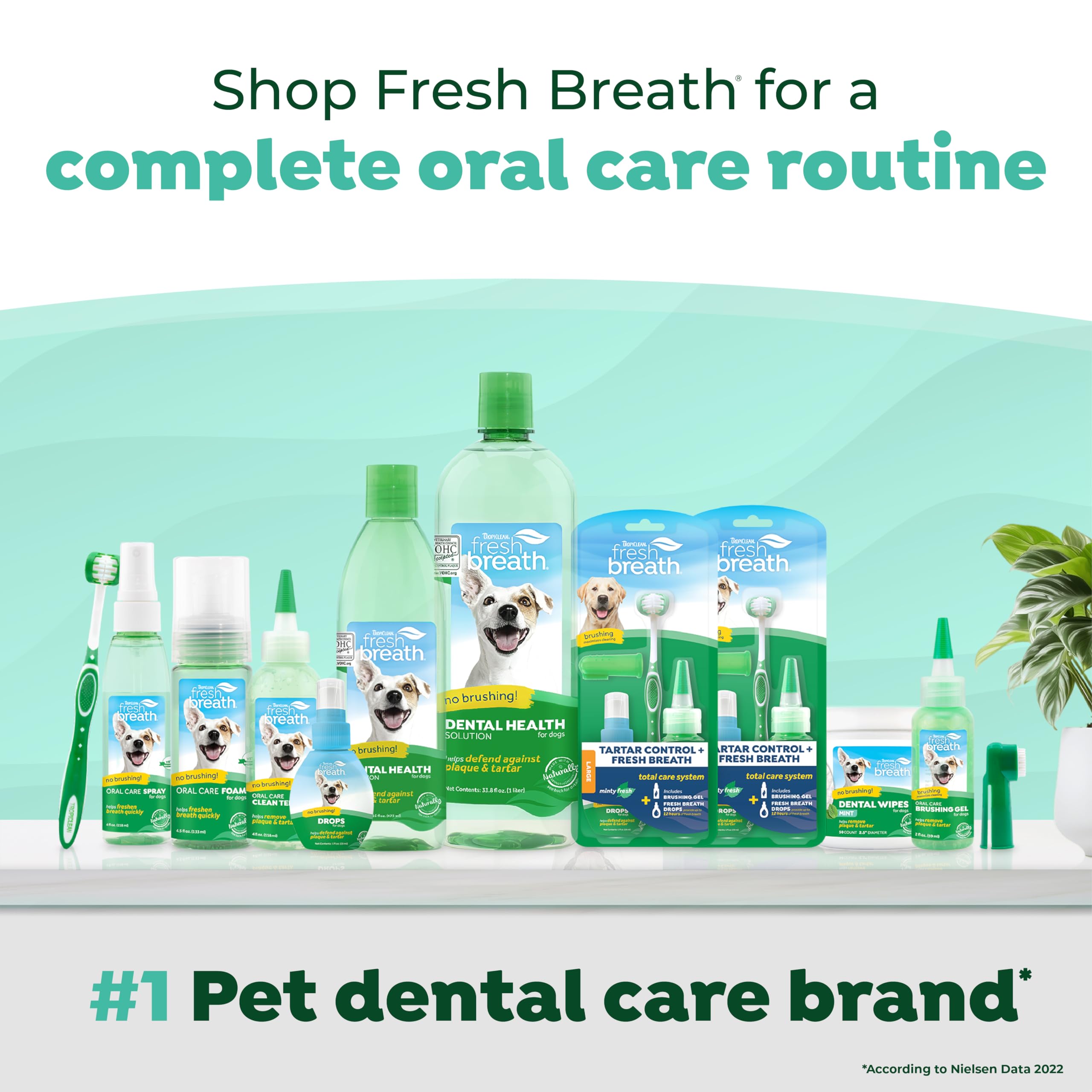 TropiClean naturally-derived ingredients image highlights a dye-free, gentle formula.