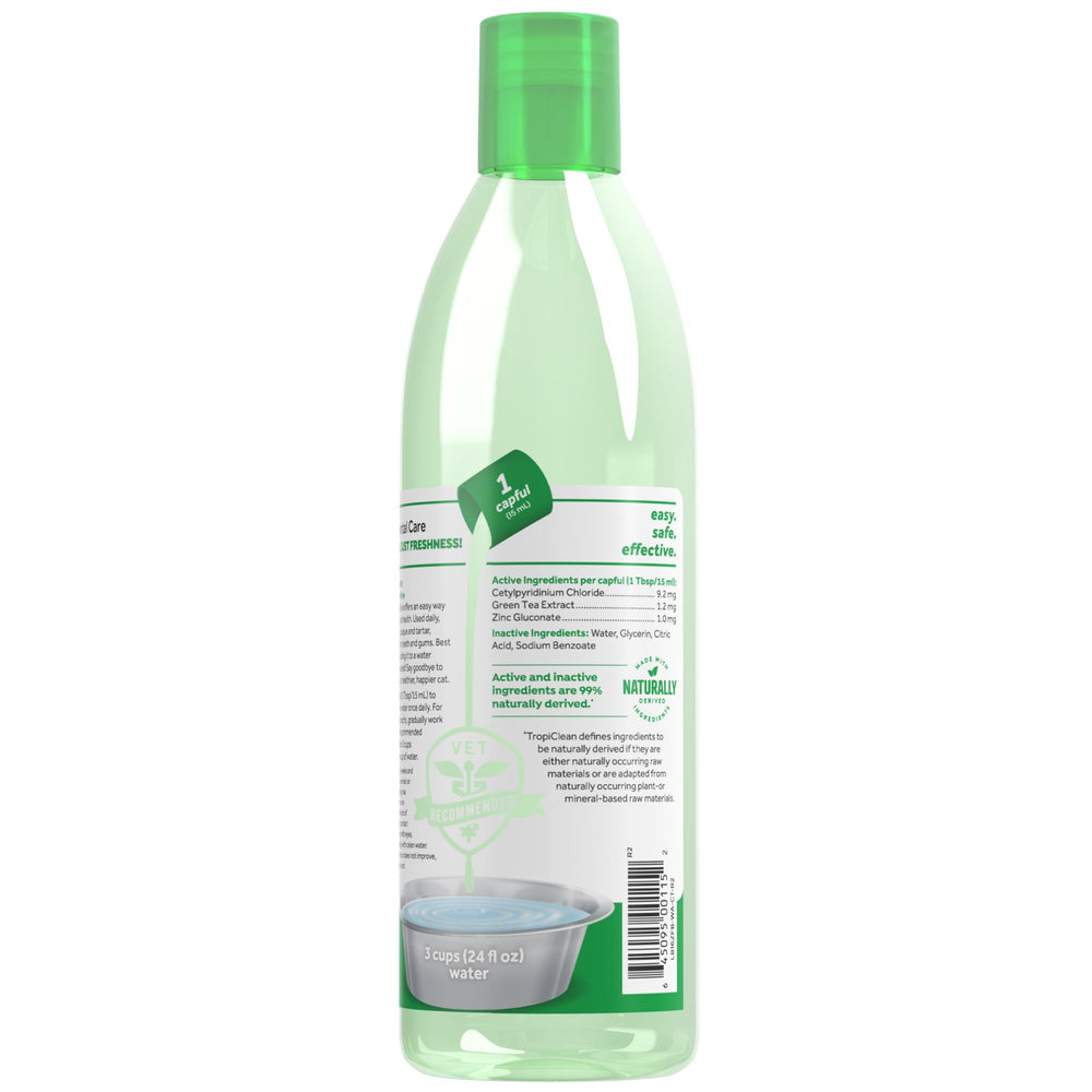 TropiClean no-brushing cat dental care scene demonstrates easy at-home routine