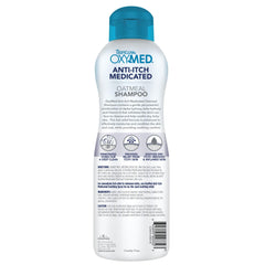 TropiClean Oxymed dog shampoo lather close-up for gentle cleansing of dry skin.