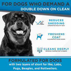 TropiClean Perfect Fur ingredients potato protein and sweet potato extract for softer coat.