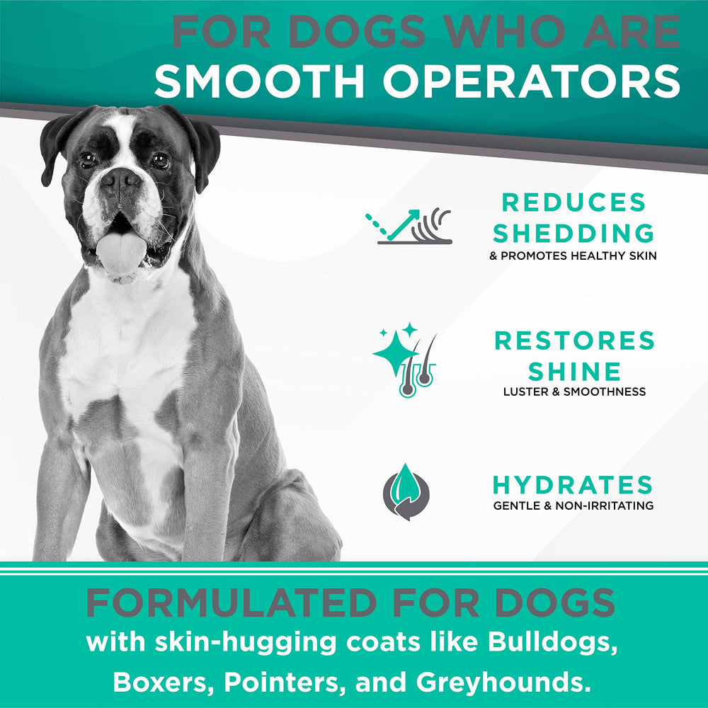TropiClean Perfect Fur deshedding potato-protein image highlights added softness.