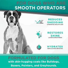 TropiClean Perfect Fur deshedding potato-protein image highlights added softness.
