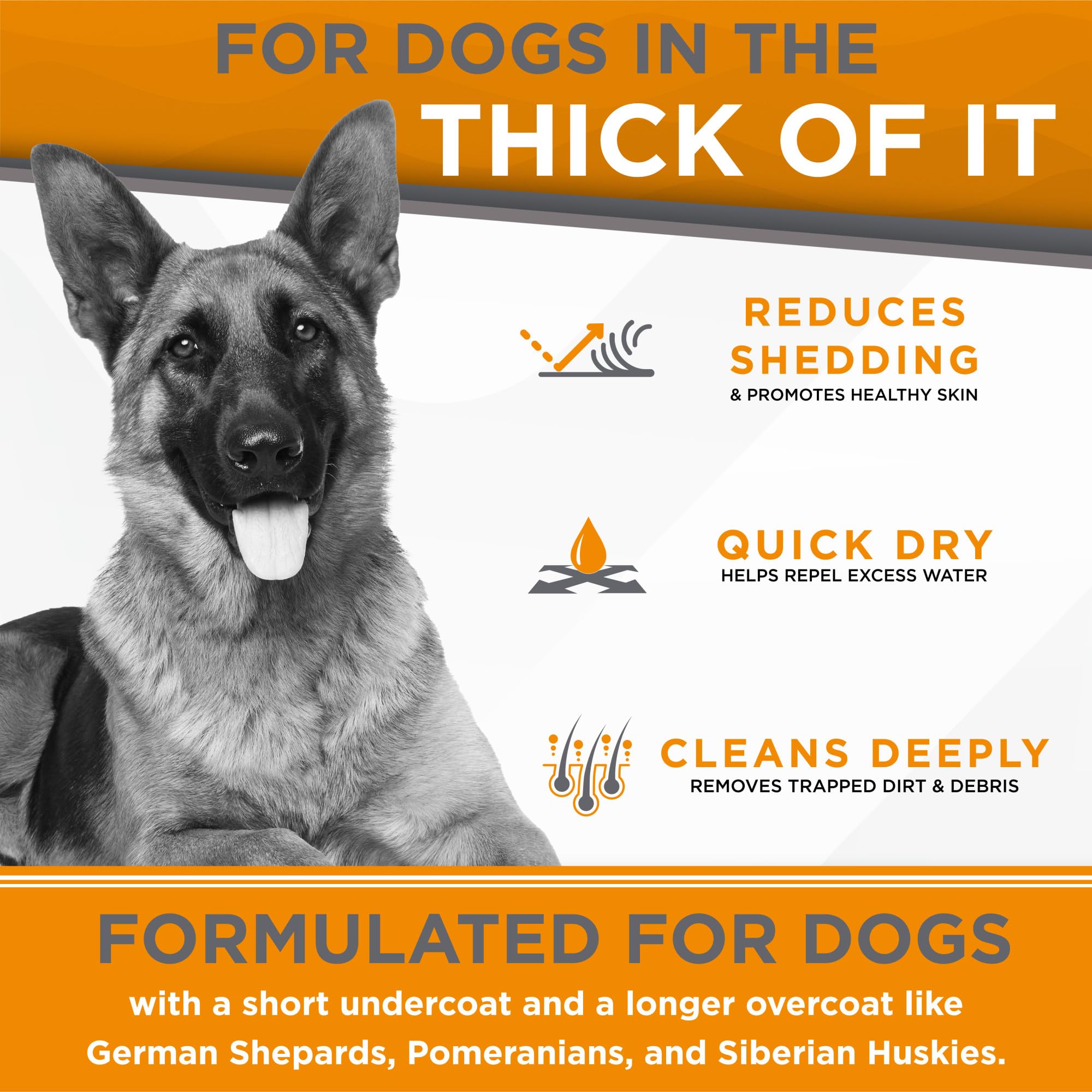 TropiClean Perfect Fur dog brushing scene showcases easier detangling during grooming