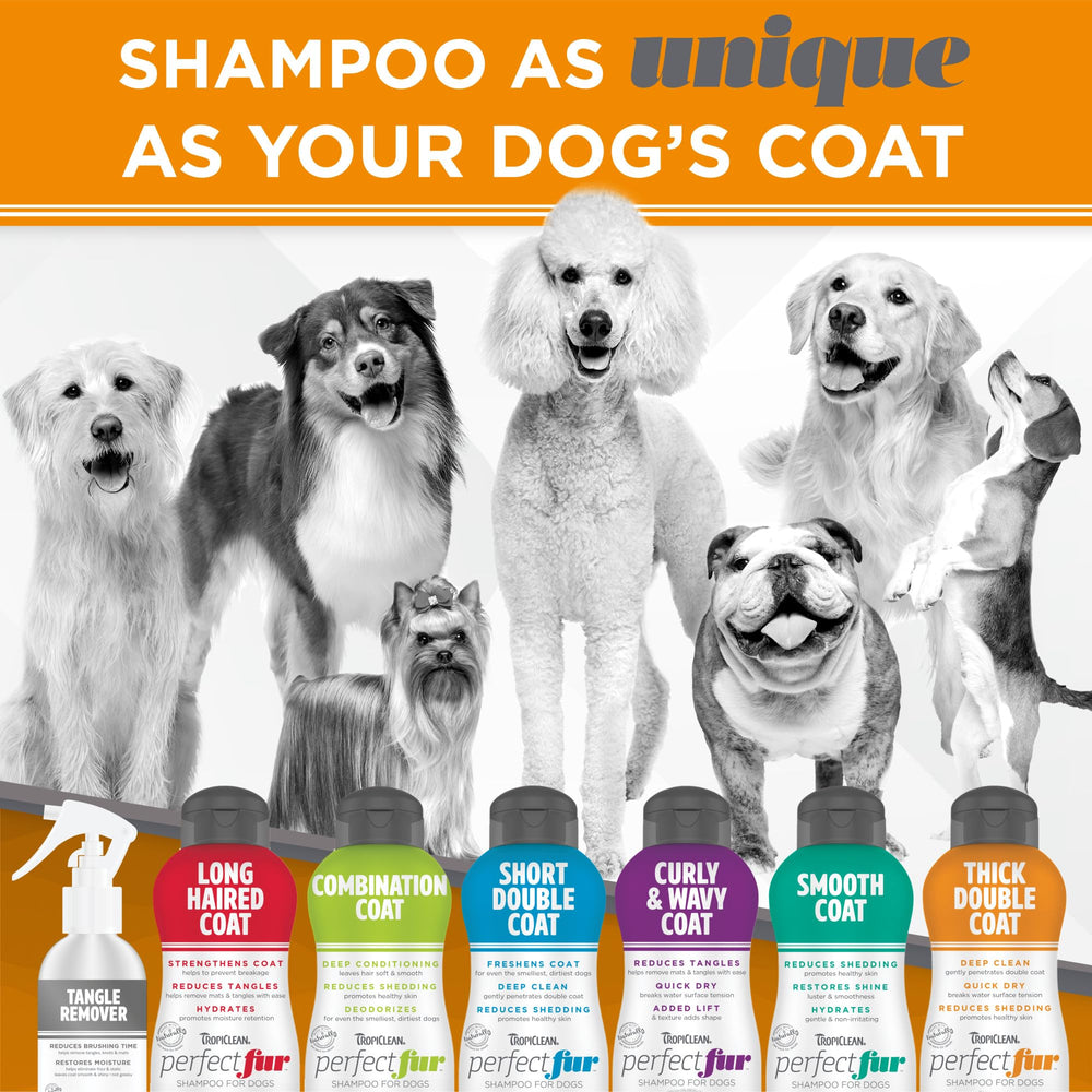 TropiClean Perfect Fur puppy-safe application demonstrates gentle grooming options
