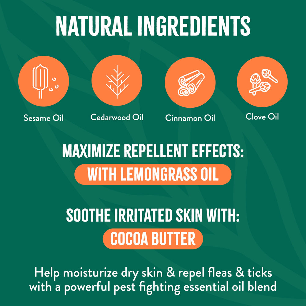 TropiClean soothing shampoo cocoa foam cares for irritated skin during baths.