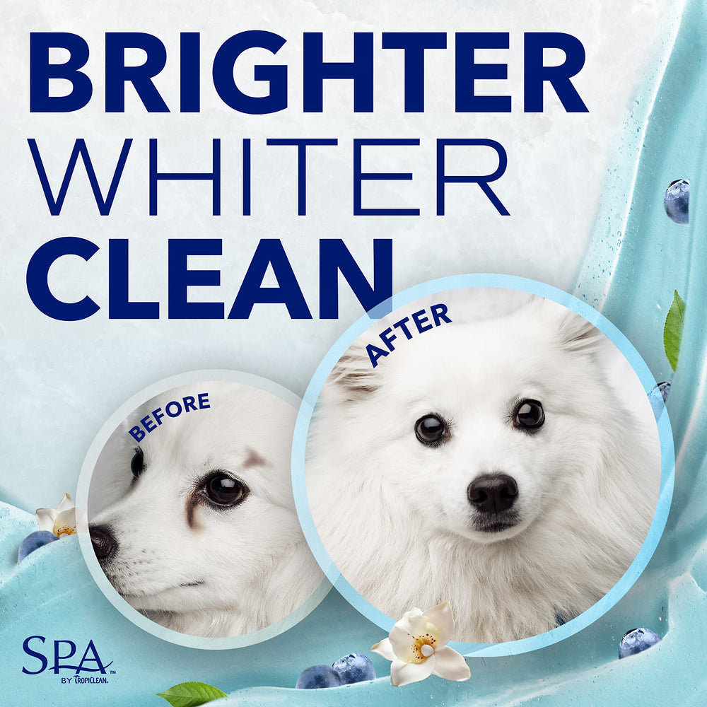 TropiClean spa dog grooming session showing premium quality care