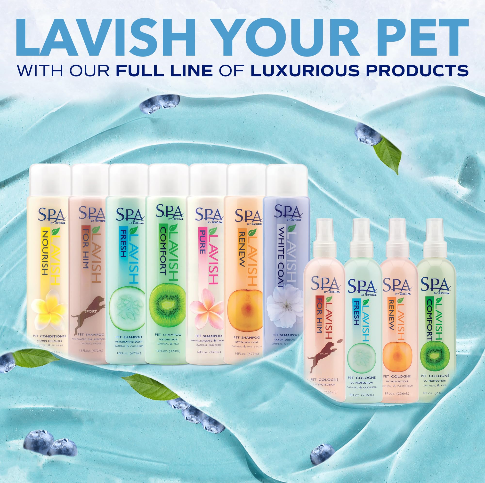 TropiClean SPA made in USA 8oz packaging image communicates quality and origin.