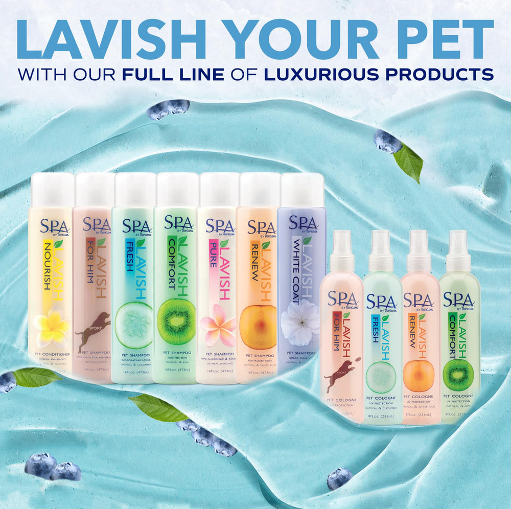 TropiClean SPA made in USA 8oz packaging image communicates quality and origin.
